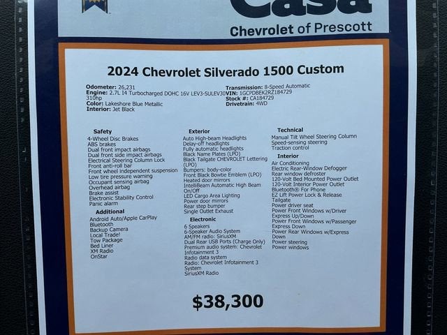 2024 Chevrolet Silverado 1500 Custom