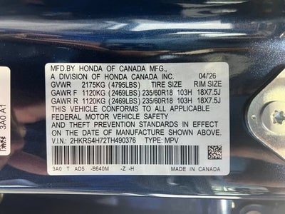 2026 Honda CR-V EX-L AWD