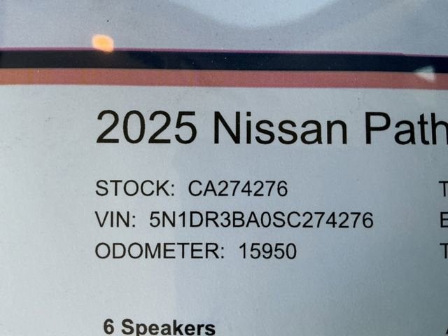2025 Nissan Pathfinder SV FWD
