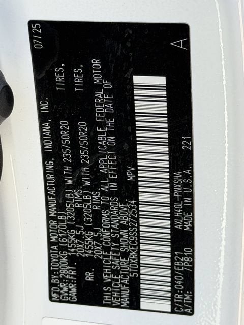 2025 Toyota Sienna XSE