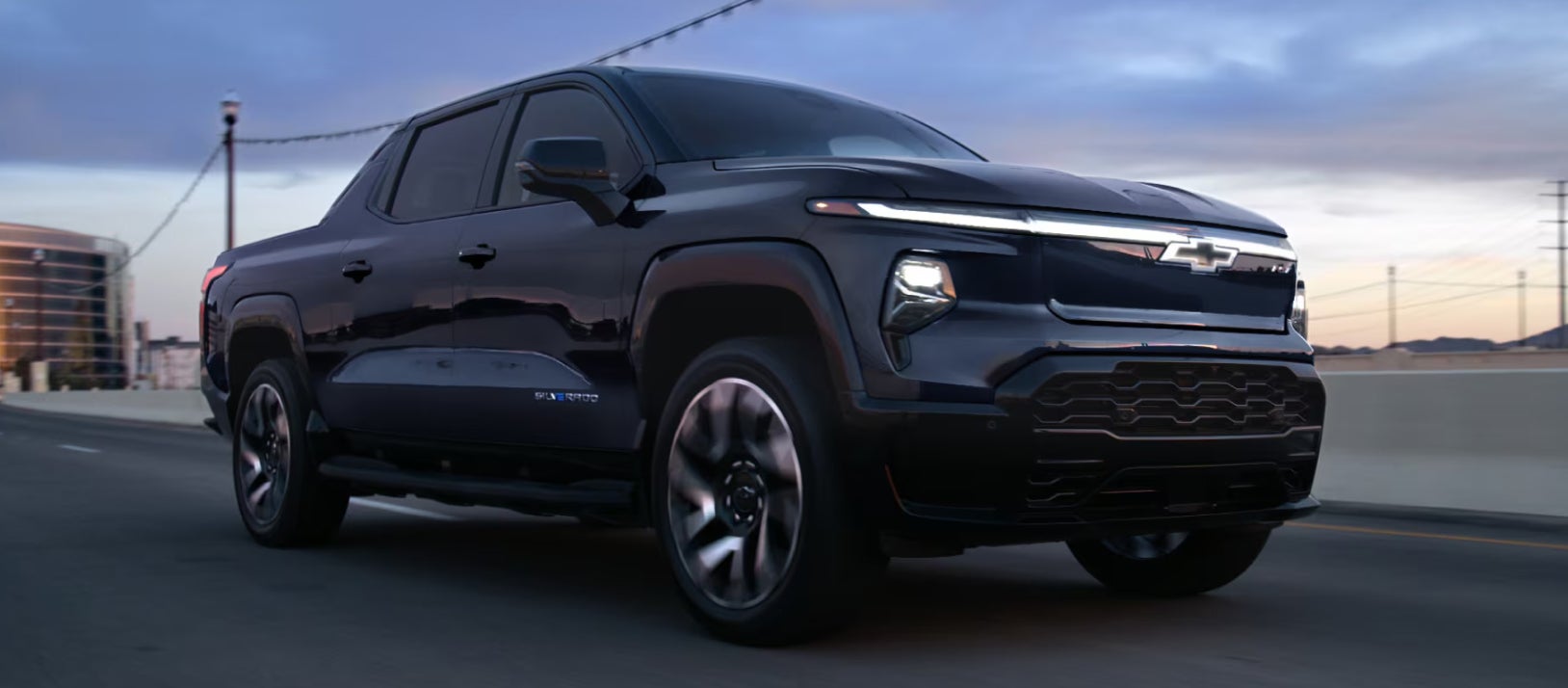 Chevrolet Truck driving on the highway