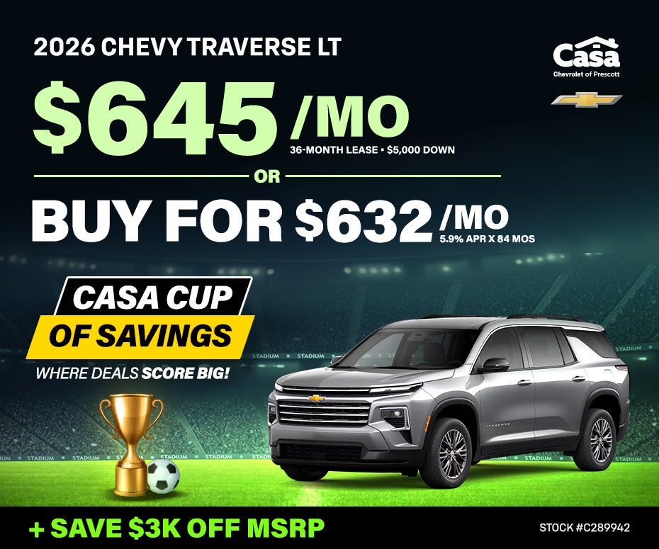 New 2026 Chevrolet Traverse LT